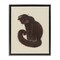 Stupell Industries Sitting Cat Curved Tail Floater Framed Canvas Wall Art Design by Grace Popp